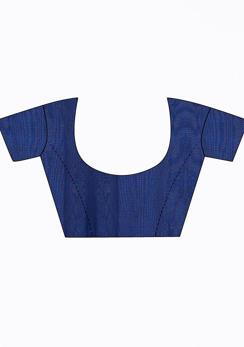 Peach Floral Georgette Saree Set (Set Of 2)