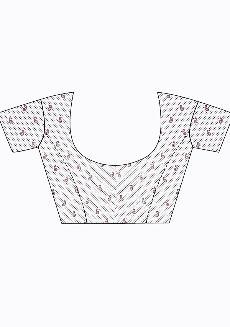 White Embroidered Georgette Saree Set