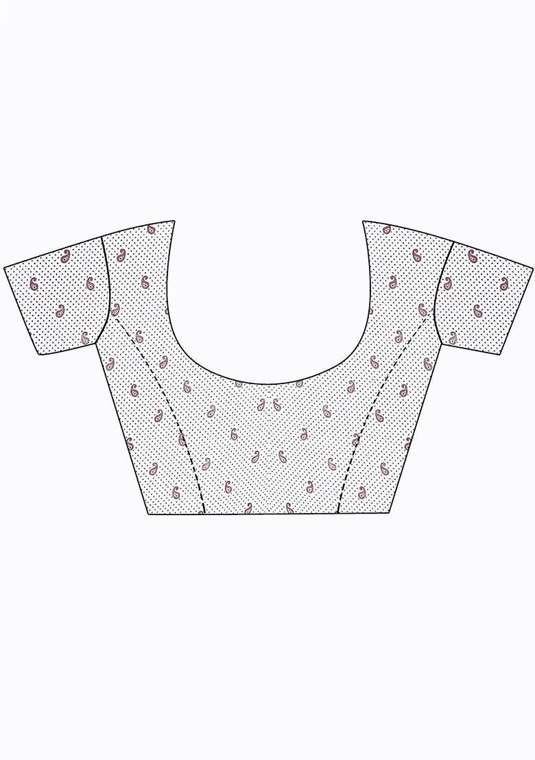 White Embroidered Georgette Saree Set