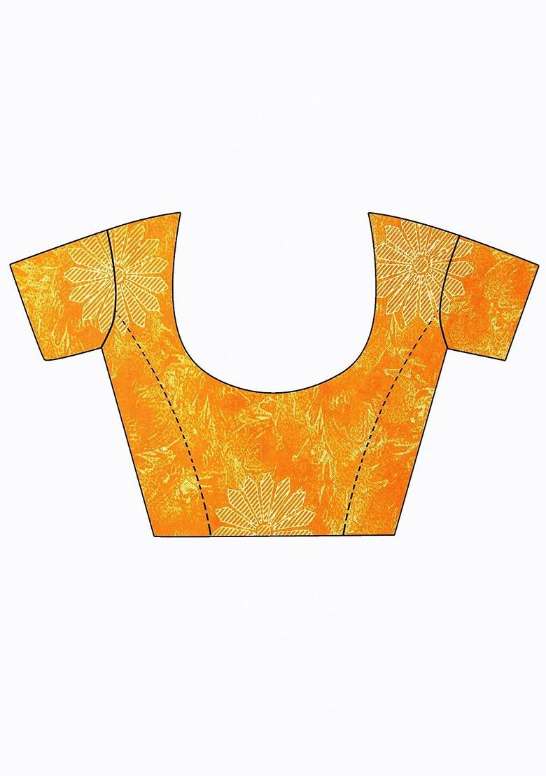 White Embroidered Georgette Saree Set