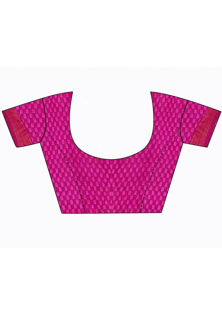 Orange Printed Art Silk Saree Set