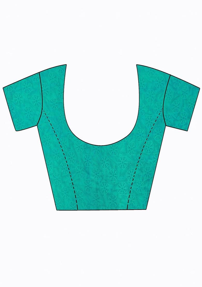 Multi Floral Georgette Saree Set