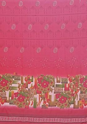 Maroon Embroidered Georgette Saree Set