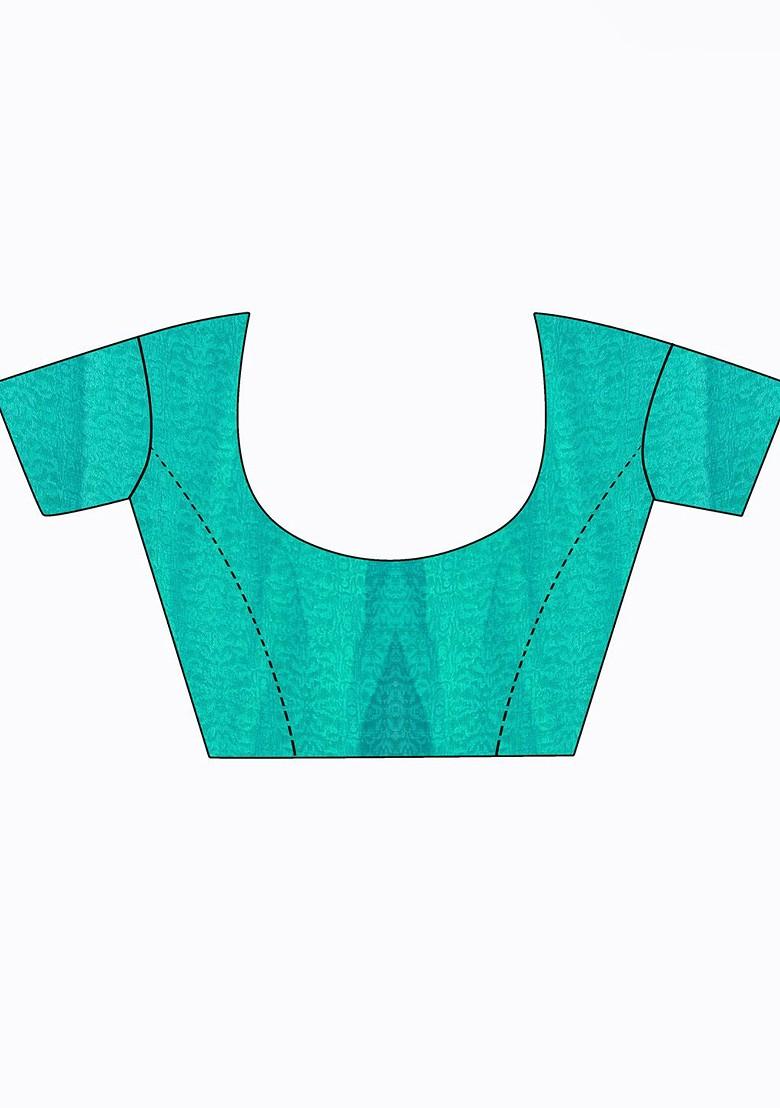 Maroon Floral Georgette Saree Set (Set Of 2)