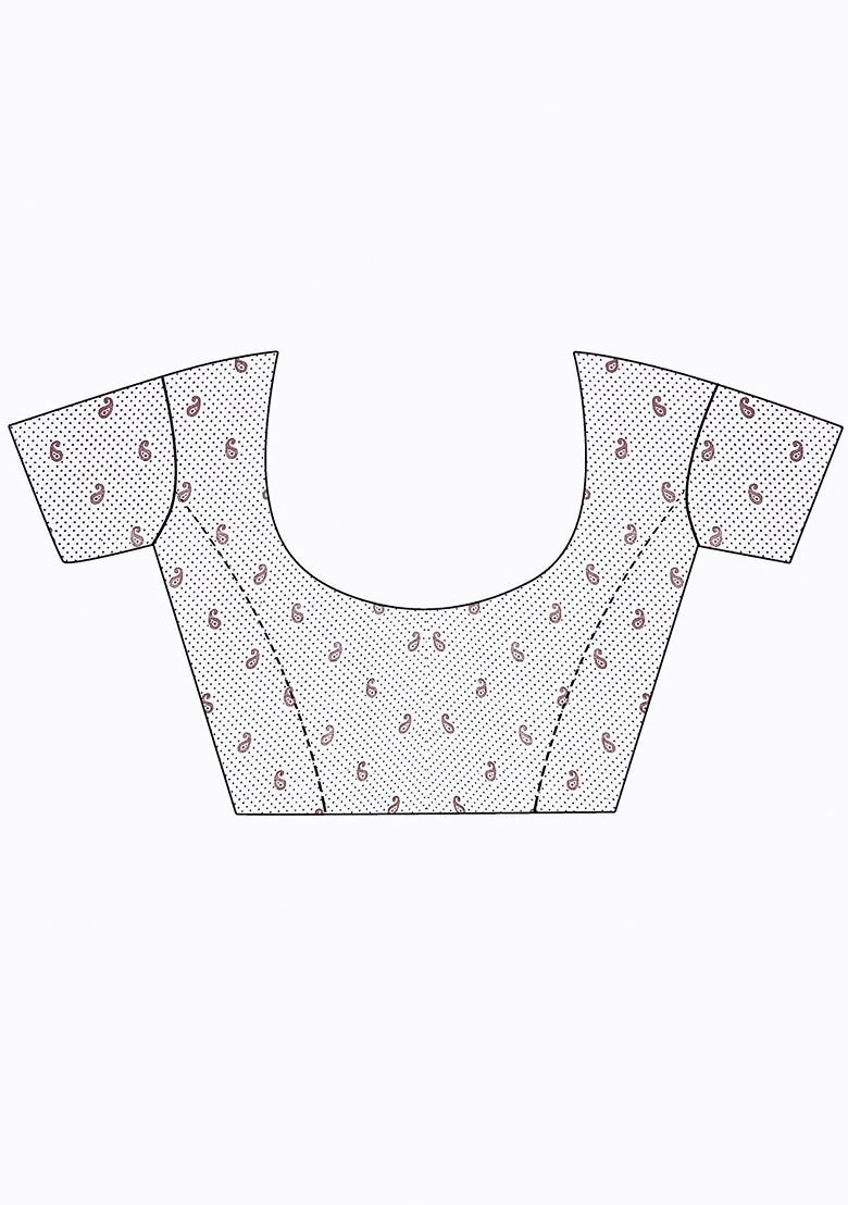 Brown Embroidered Georgette Saree Set