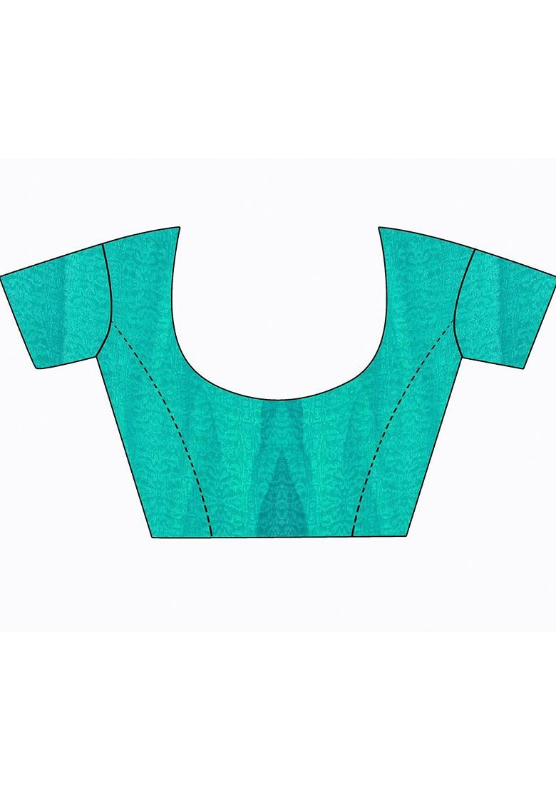 White Embroidered Georgette Saree Set