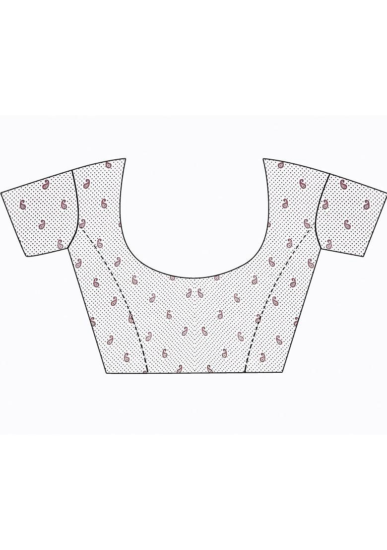 Turquoise Blue Floral Georgette Saree Set (Set Of 2)