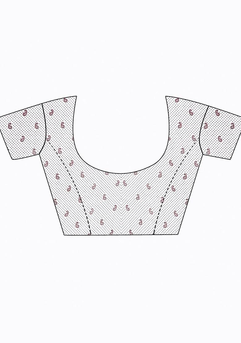 Orange Floral Georgette Saree Set