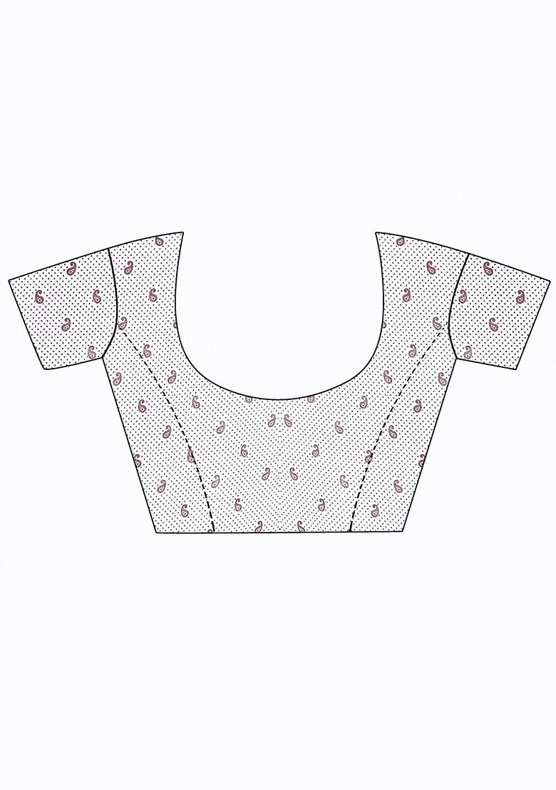 White Embroidered Georgette Saree Set