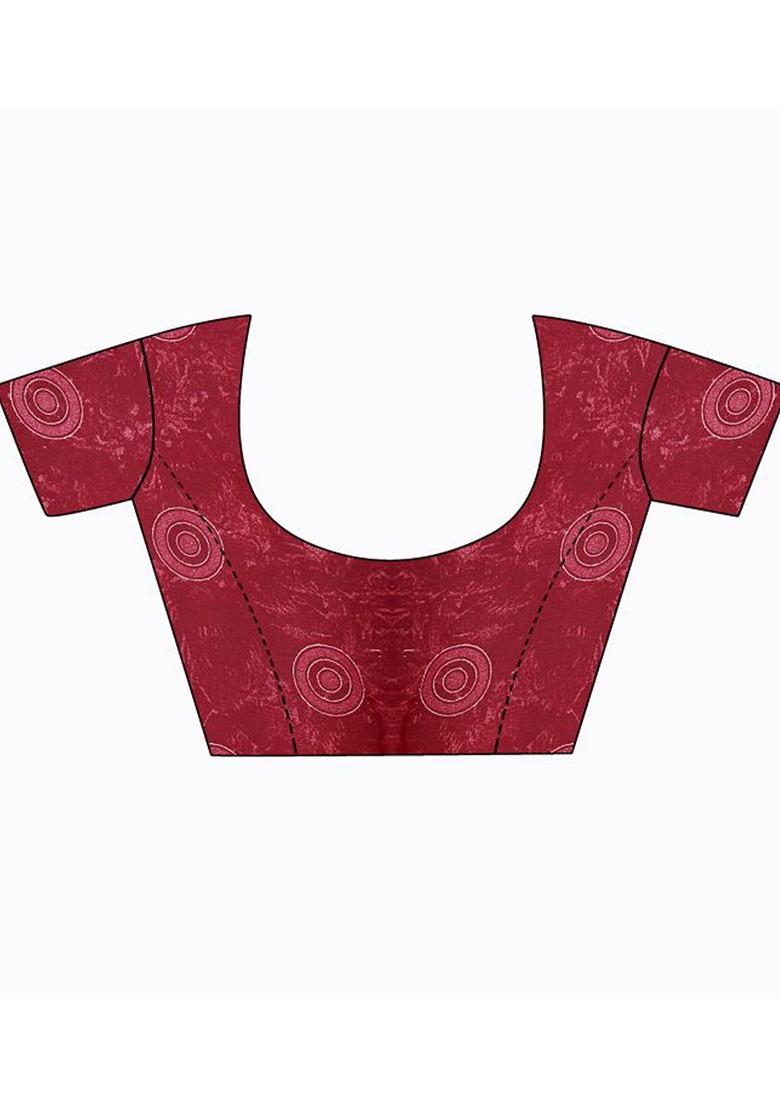 Beige Embroidered Georgette Saree Set (Set Of 2)