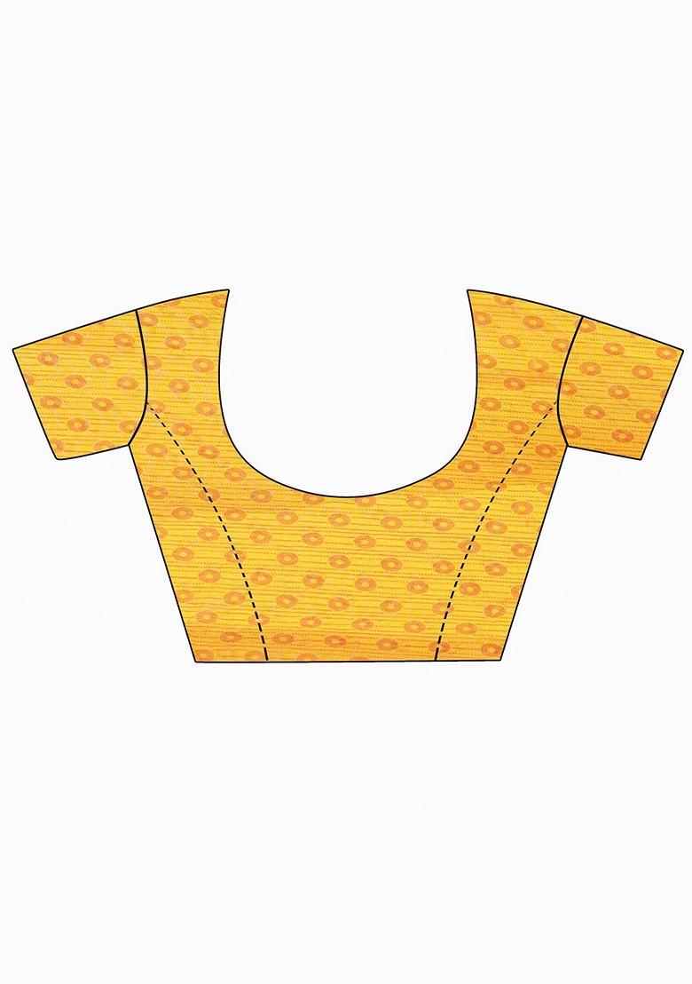 Magenta Embroidered Poly Blend Saree Set