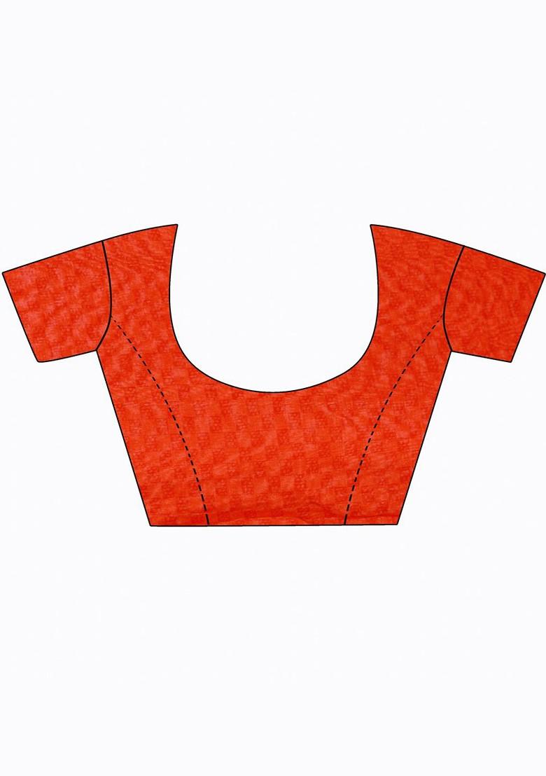 Turquoise Blue Embroidered Georgette Saree Set (Set Of 2)