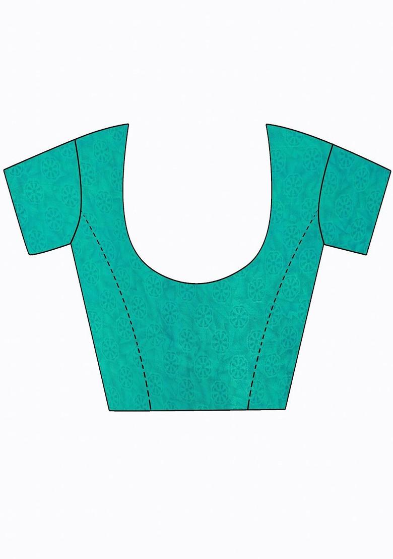 Yellow Embroidered Georgette Saree Set