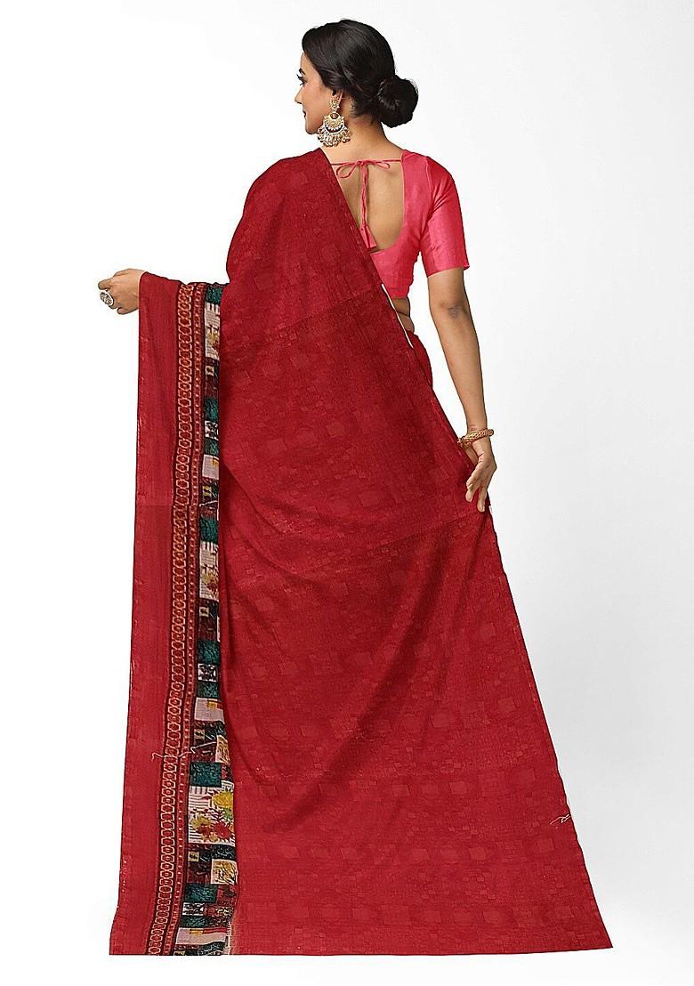 Multi Printed Georgette Saree Set