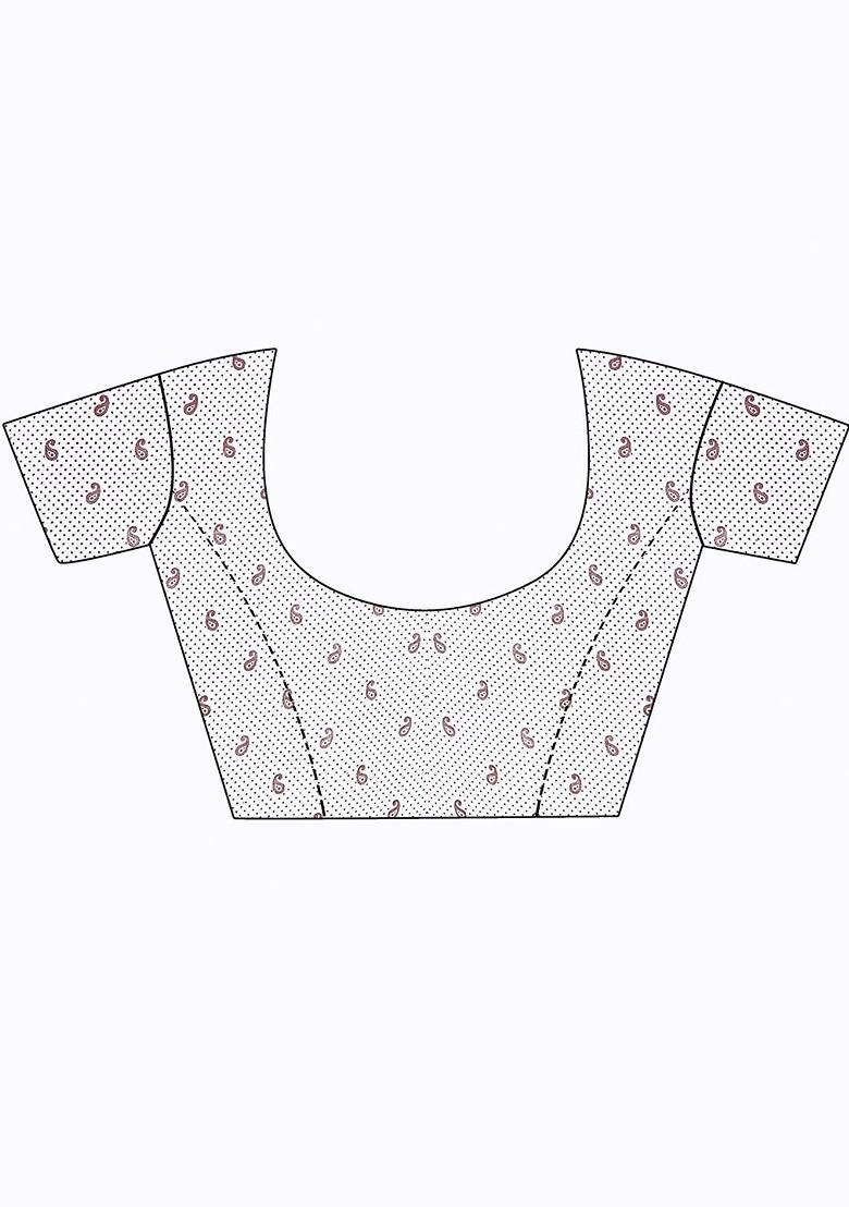 White Embroidered Georgette Saree Set