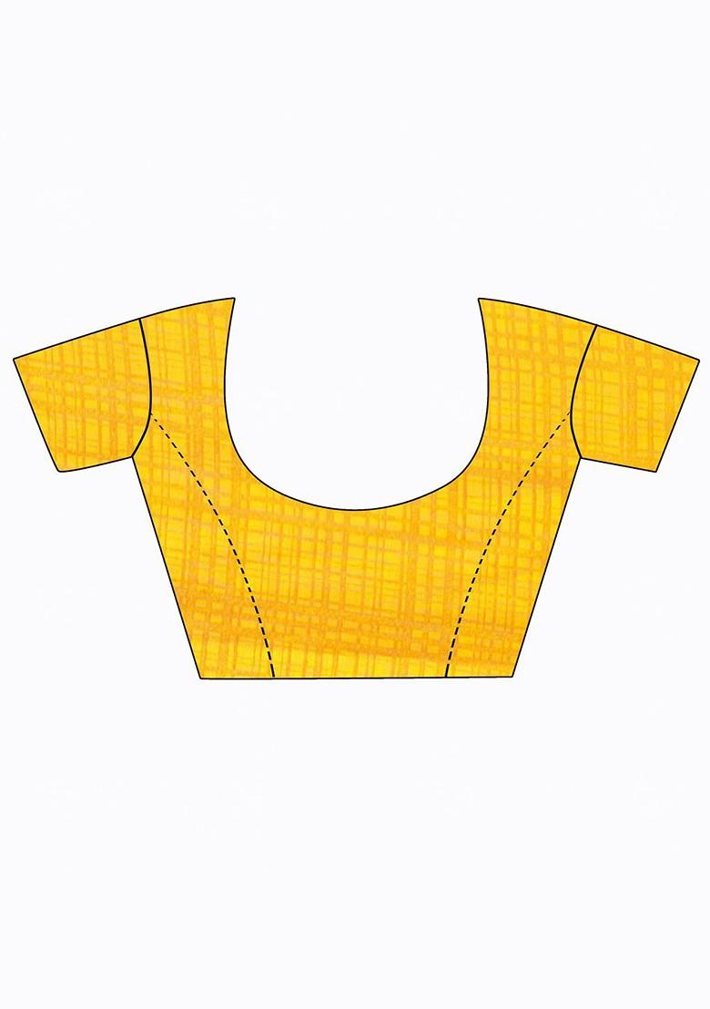 Turquoise Blue Printed Georgette Saree Set (Set Of 2)