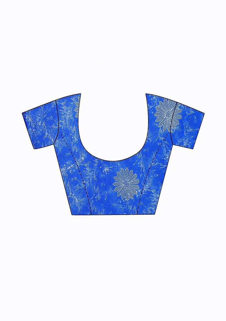 Pink Printed Georgette Saree Set