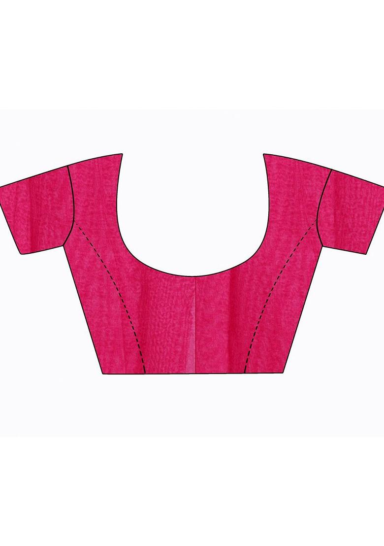 Black Printed Georgette Saree Set (Set Of 2)