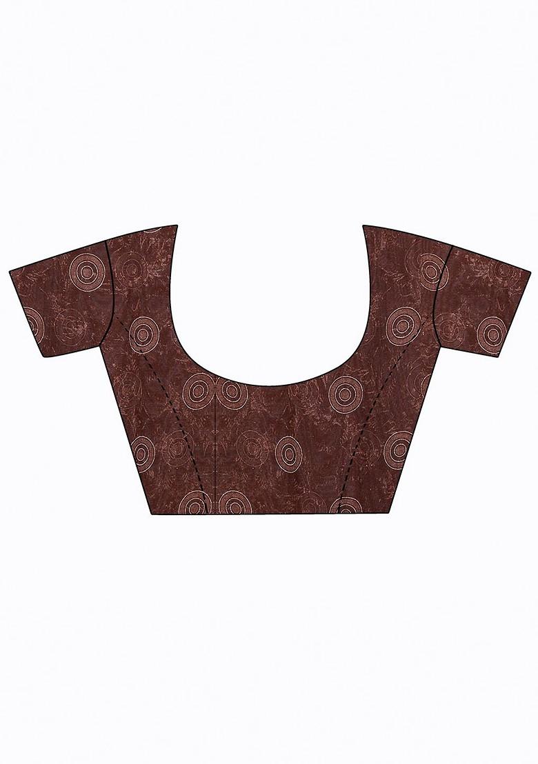 Pink Printed Georgette Saree Set