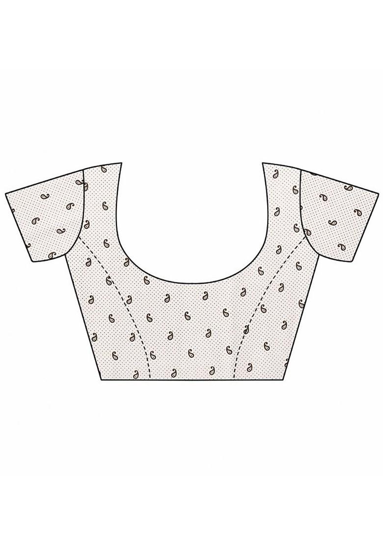 Maroon Floral Georgette Saree Set