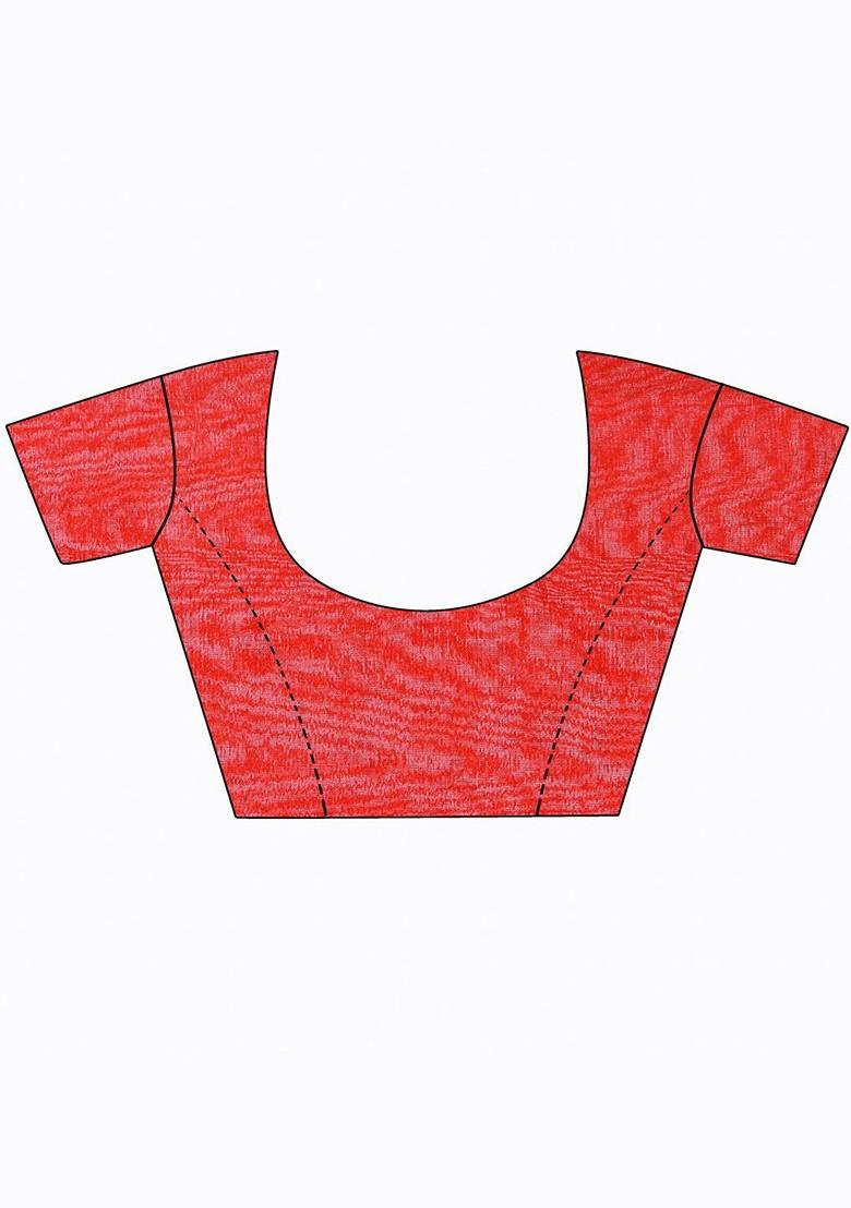 Turquoise Blue Embroidered Georgette Saree Set (Set Of 2)