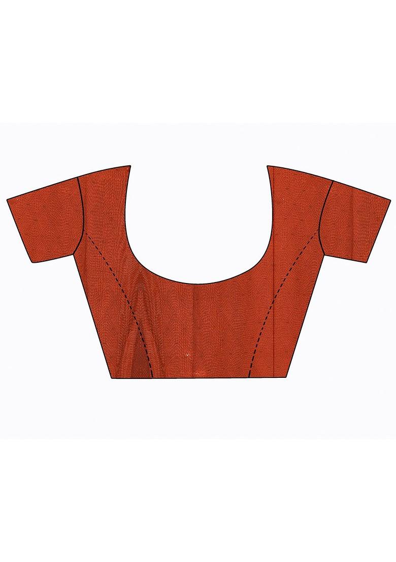 Turquoise Blue Printed Georgette Saree Set (Set Of 2)