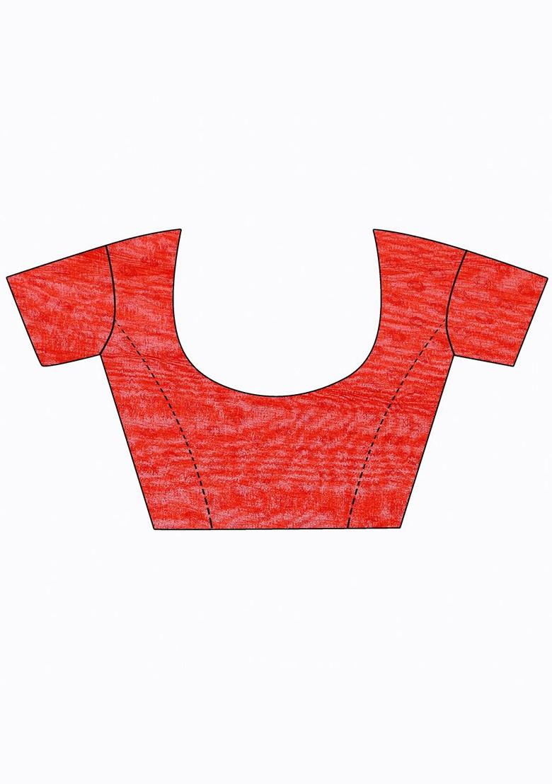 Black Floral Georgette Saree Set (Set Of 2)