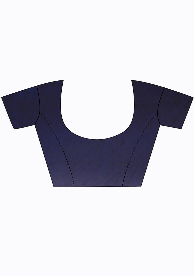 Brown Embroidered Georgette Saree Set