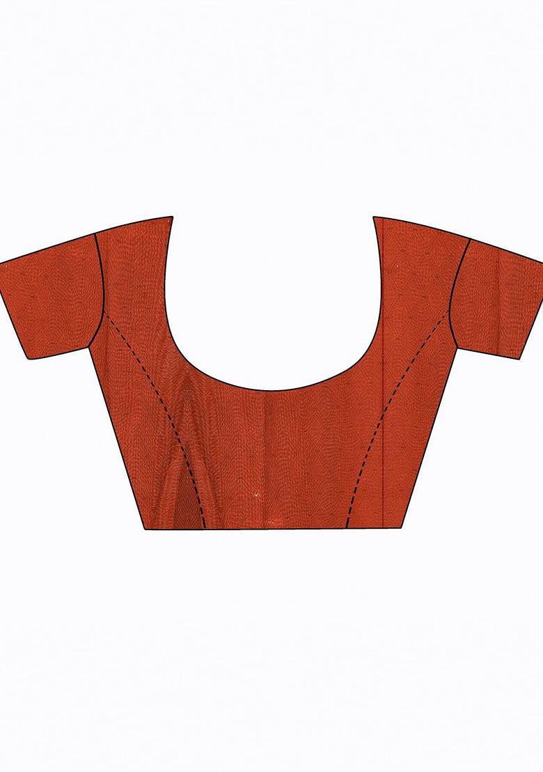 Pink Embroidered Georgette Saree Set (Set Of 2)