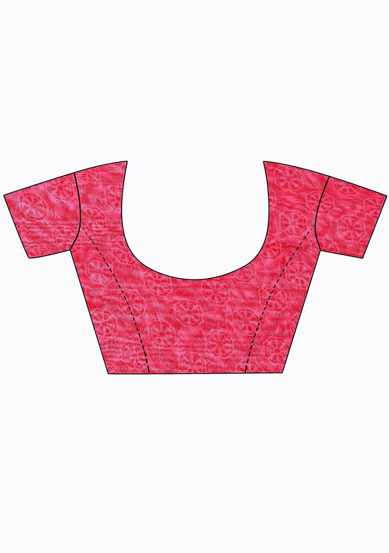 White Embroidered Georgette Saree Set