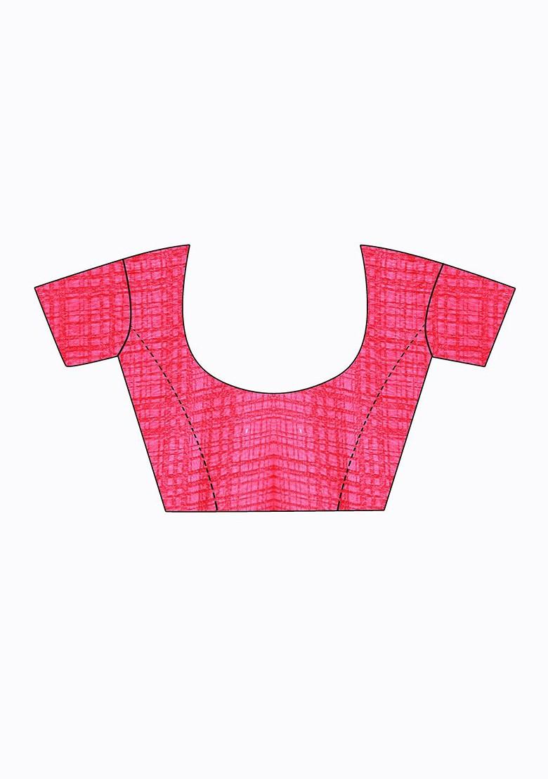 Red Embroidered Georgette Saree Set