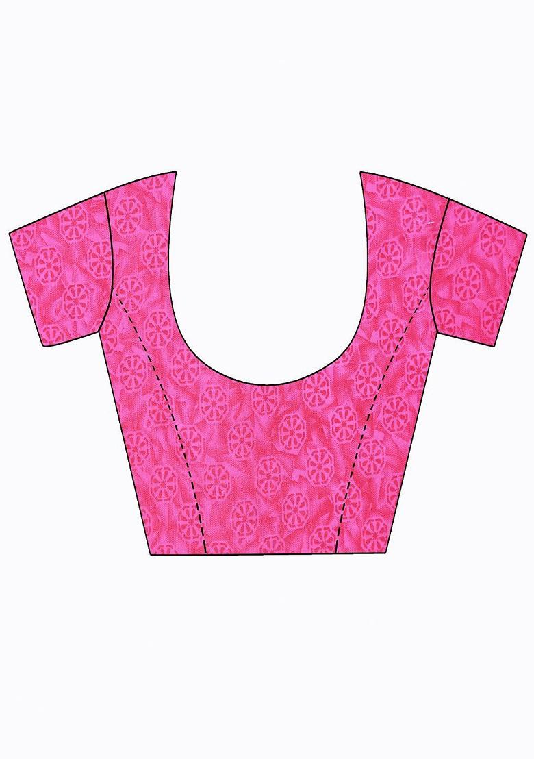 Maroon Embroidered Georgette Saree Set