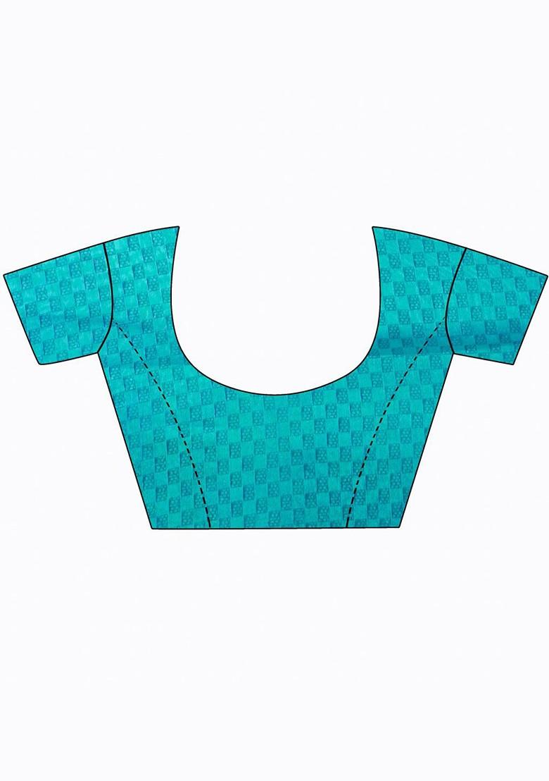 Red Embroidered Georgette Saree Set (Set Of 2)