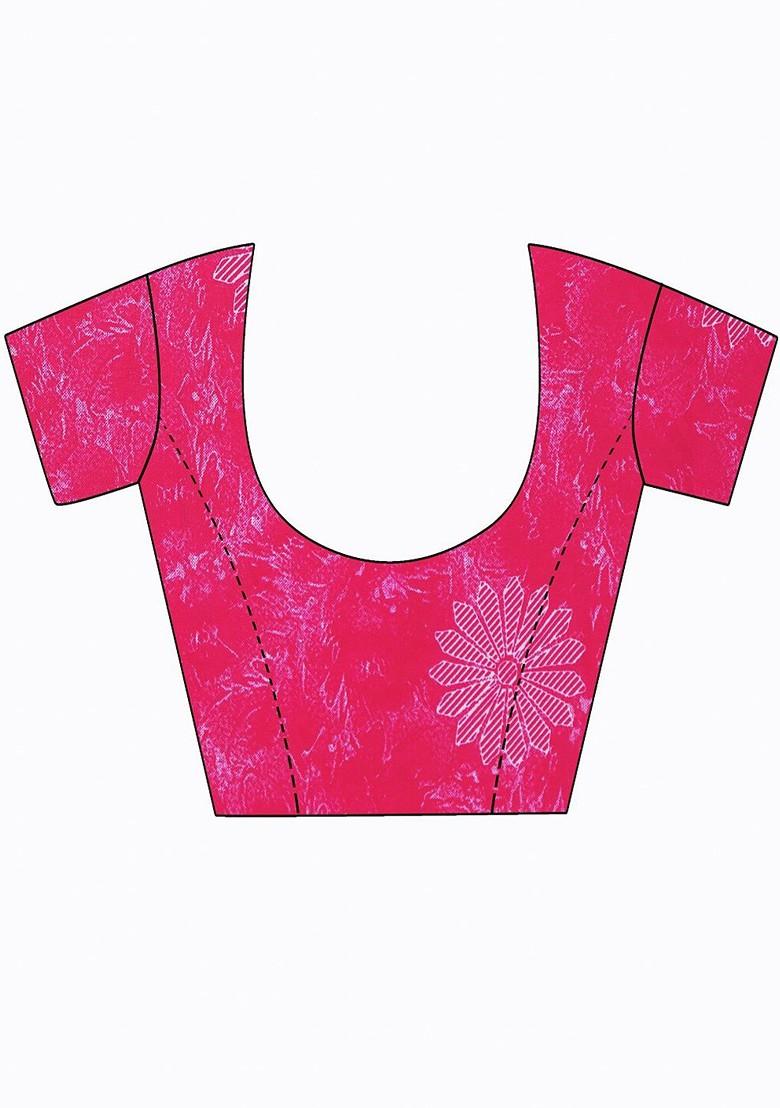 Multi Embroidered Georgette Saree Set (Set Of 2)