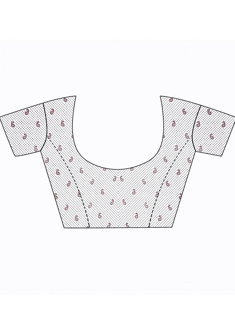 Magenta Floral Georgette Saree Set