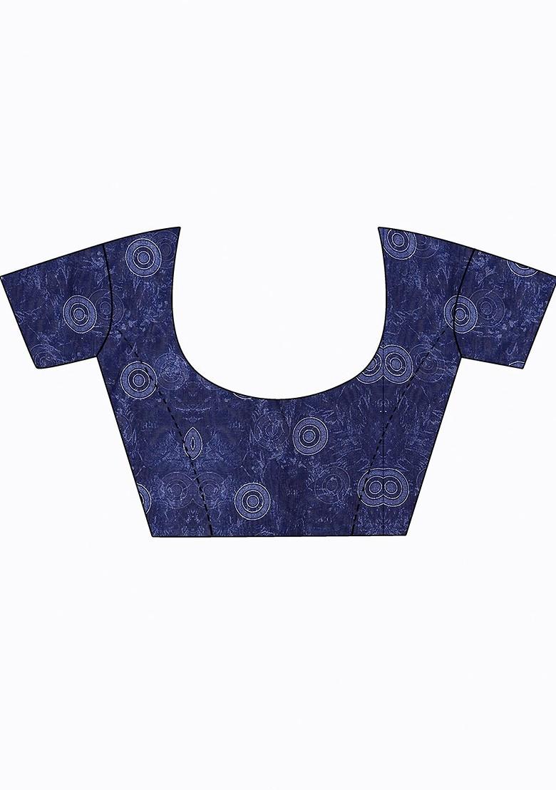 Yellow Floral Georgette Saree Set (Set Of 2)