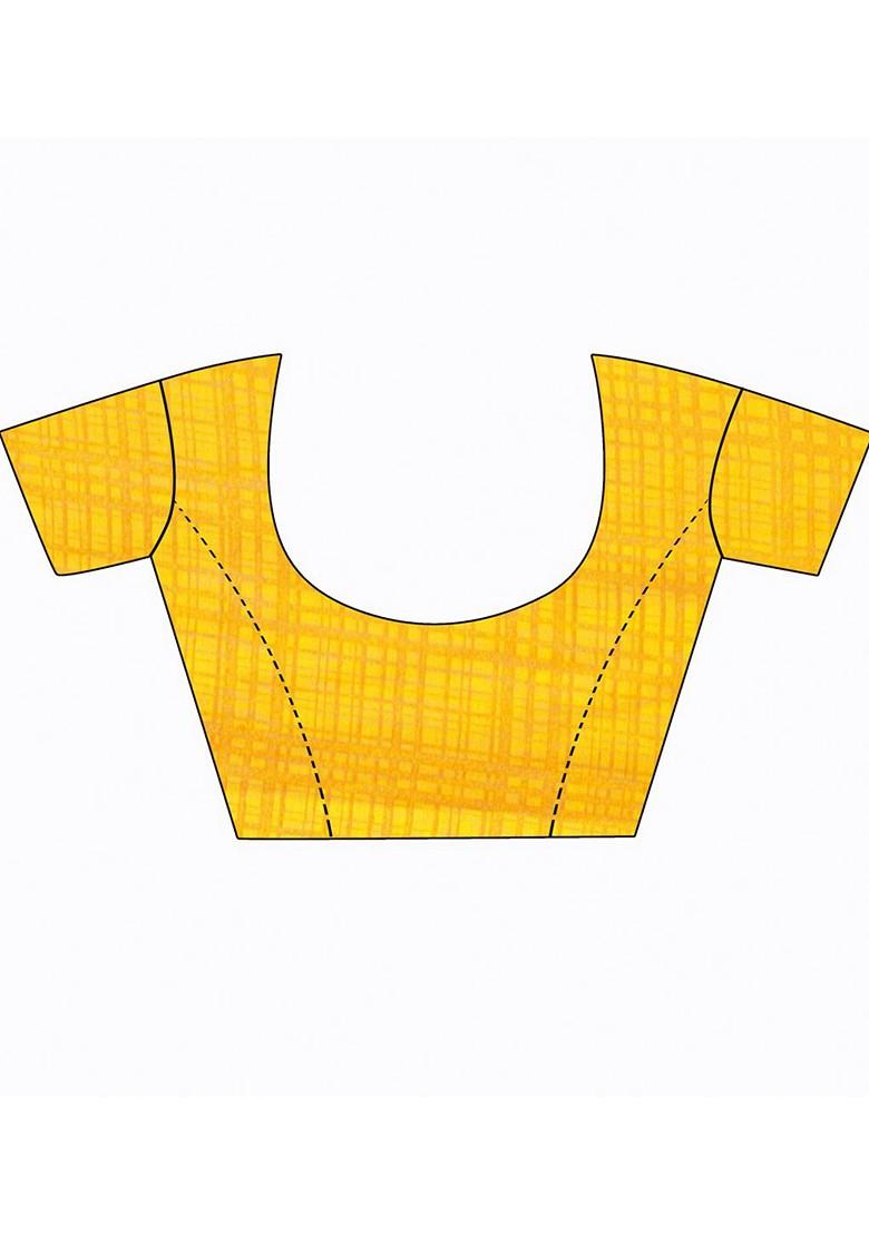 Magenta Floral Georgette Saree Set (Set Of 2)