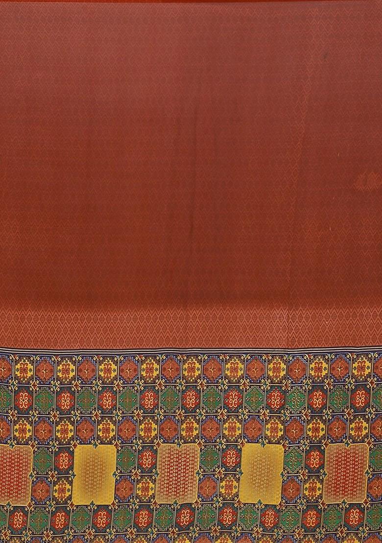 Green Embroidered Georgette Saree Set