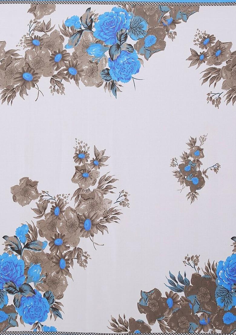 Multi Floral Georgette Saree Set