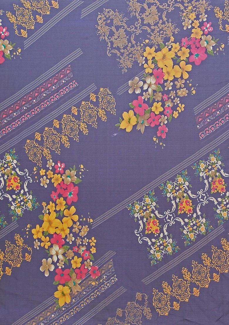 Multi Printed Georgette Saree Set (Set Of 2)