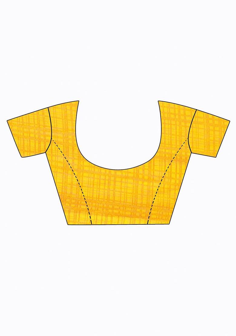 Beige Floral Georgette Saree Set (Set Of 2)