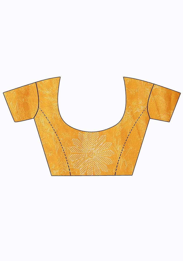 Navy Blue Embroidered Georgette Saree Set