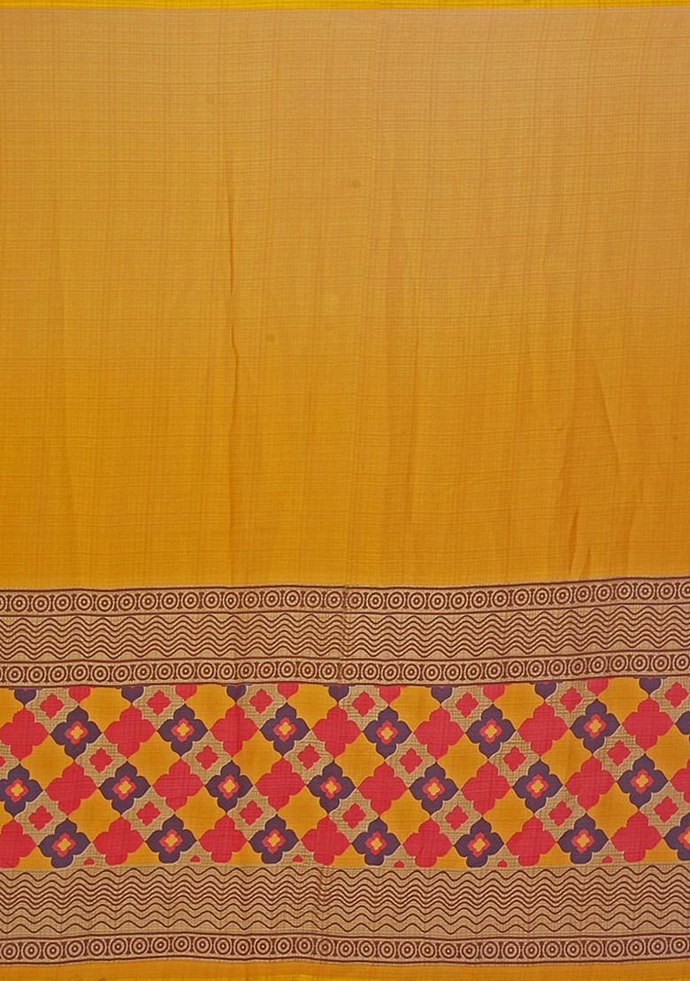 Red Embroidered Georgette Saree Set (Set Of 2)