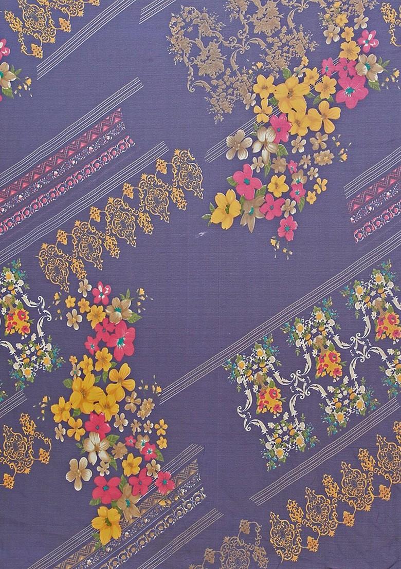 Red Embroidered Georgette Saree Set (Set Of 2)