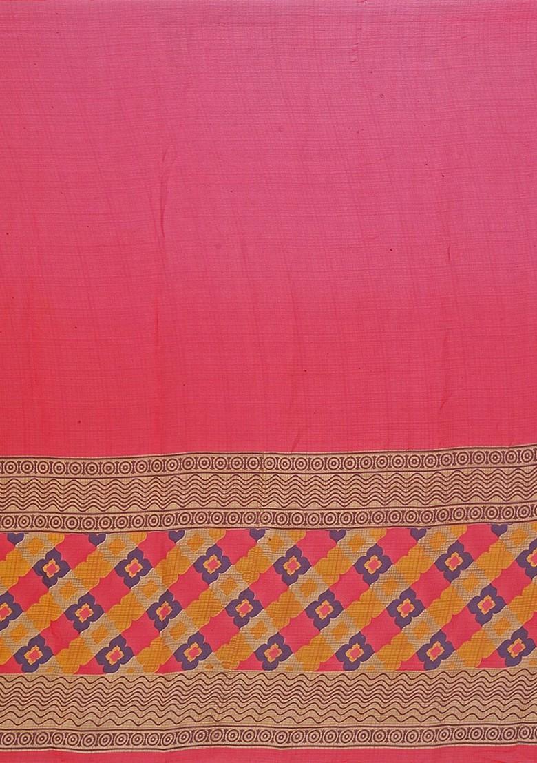 Red Embroidered Georgette Saree Set