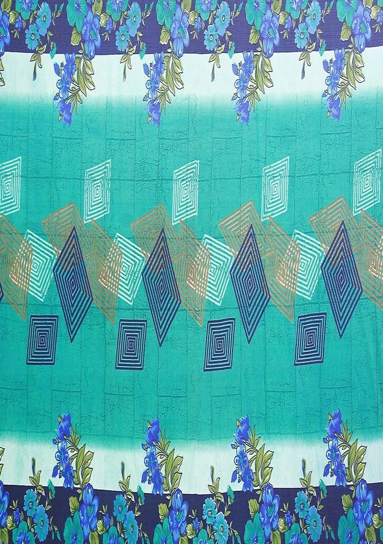 Multi Floral Georgette Saree Set (Set Of 2)