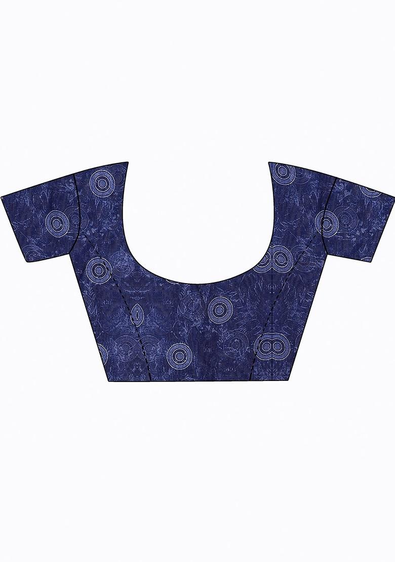 Beige Embroidered Georgette Saree Set