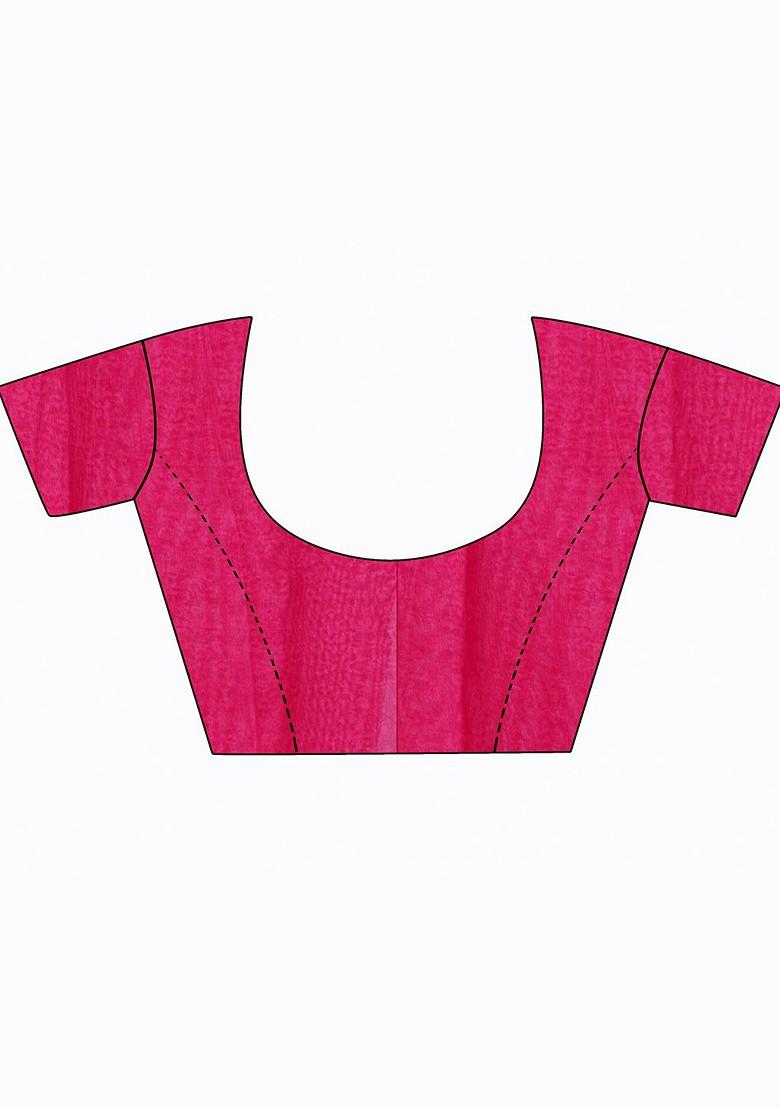 Green Embroidered Georgette Saree Set (Set Of 2)