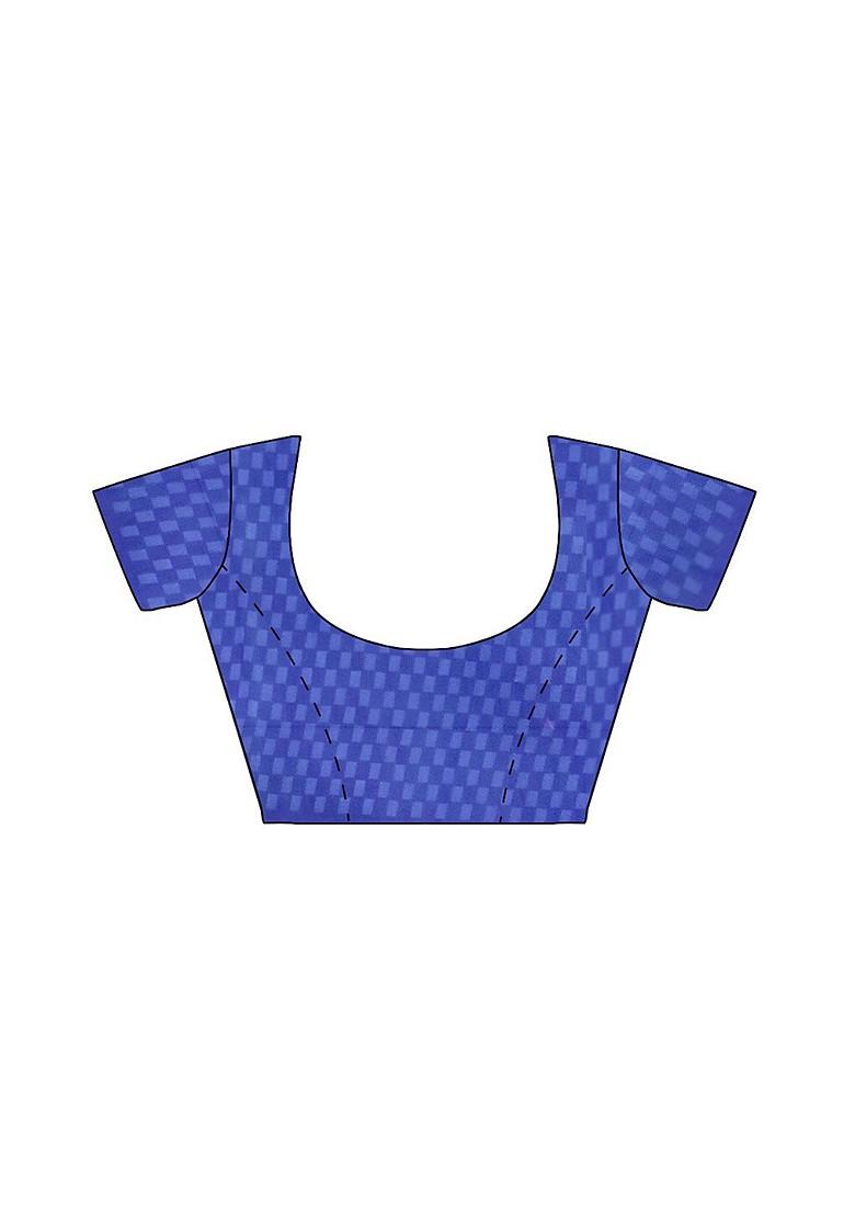 Green Embroidered Silk Saree Set