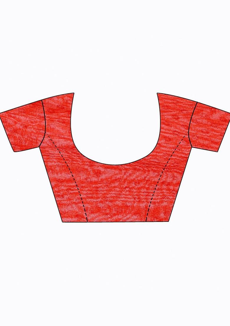 Yellow Printed Georgette Saree Set (Set Of 2)